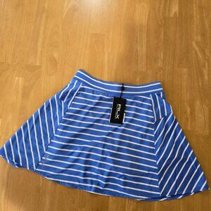 RLX Ralph Lauren Women's Golf Tennis Skort Blue White MSRP $148 X-Small NWT